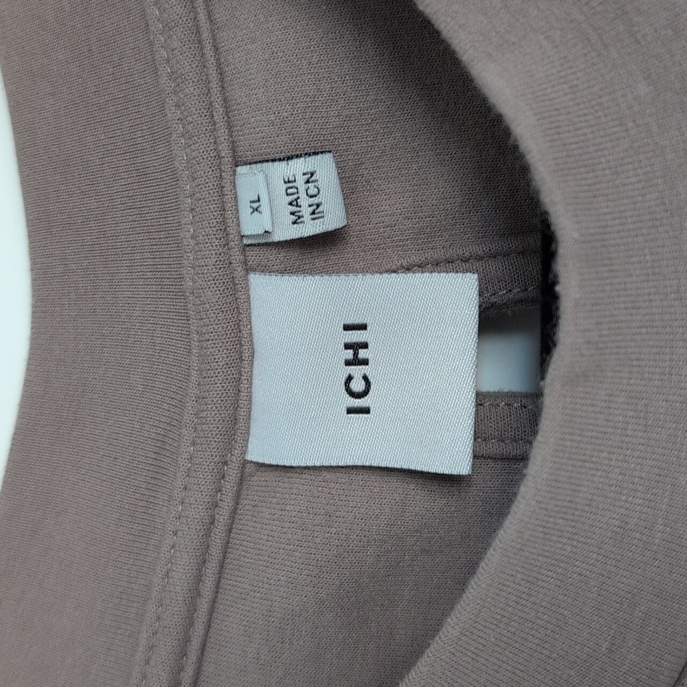 ICHI Taupe Sweatshirt Dress - Picture 4 of 6